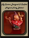 Mushroom, Fairy Baby, Fairies, Fairy Babies, Garden Accessories 1 small