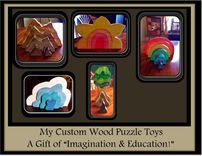 Waldorf Toys, Wooden Forrest,Animal Forrest, Learnging Toys, Educational Toys 5 small