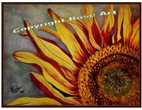 Sunflower Art,Original Watercolor Art,Sunflower Lovers Gift,Sunflowers, Custom Art, Nature Art 2 small