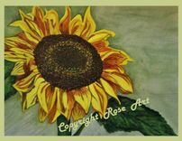 Sunflower Art,Original Watercolor Art,Sunflower Lovers Gift,Sunflowers, Custom Art, Nature Art 3 small