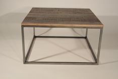 Reclaimed Wood Top Coffee Table 1 small