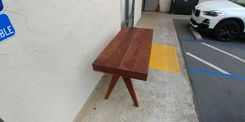 Mid-Century Modern Solid Walnut Single-Drawer Desk 4 small
