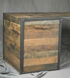 Reclaimed Wood Desk With File Cabinet Drawers. Rustic, Industrial. Office Furniture. Filing. 2 small