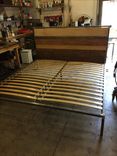 Wood And Steel Bed Frame 3 small