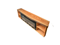 Fireplace media console, chic electric fireplace and bookshelf for modern living room gift** 2 small
