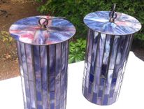 Stained Glass Round Pendant Lights 3 small