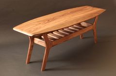 Spicoli Danish Surfboard Coffee Table In Walnut 1 small