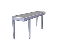 Walnut Entry Way / Dining Table 3 small
