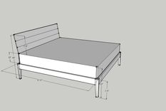 Walnut Platform Bed 5 small