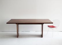Reclaimed Wood Trestle Table 1 small