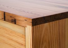 Reclaimed Wood Floating Credenza 1 small