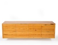 Reclaimed Wood Floating Credenza 2 small