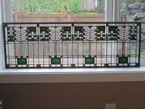 Prairie Style Stained Glass Panel 2 small
