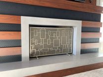 Metal Fireplace Screen (Squares) 5 small