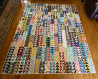 Gorgeous Flying Geese Vintage Repo Quilt 1 small