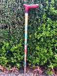 Handcrafted Wooden Cane. 1 small