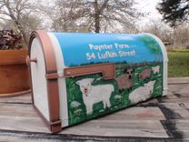 Mailbox Hand Painted Massachusetts Sheep Ranch 1 small
