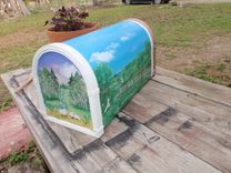 Mailbox Hand Painted Massachusetts Sheep Ranch 3 small