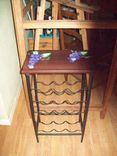 Wine Rack With Painted Grapes 2 small