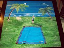 Occasional / Coffee Table Titled: Emily's Seaside Table 2 small
