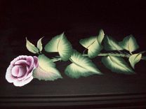 Night Table Handpainted With Flowers 4 small