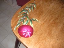 Kitchen Table With Fruit Border And Matching Chairs 5 small