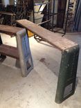 Repurposed Industrial Shopmaster Tool Base Sofa Tables 3 small