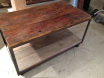 Reclaimed Metal & Wood Media Center Set 4 small