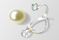 Caged Pearl Pendant 2 small