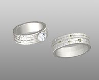 Tire Tread Wedding Bands 1 small