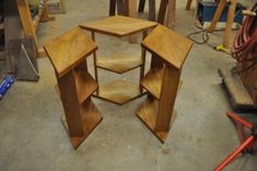 Walnut Art Deco End Table 2 small