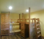 Two Twin Beds And A Full Bed. 1 small