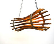 Wine Barrel Stave Chandelier - Portunus - Made From Reclaimed California Wine Barrels 4 small