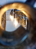 Wine Barrel Ring Swirl Chandelier - Dalga - Made From Retired California Wine Barrel Rings 3 small
