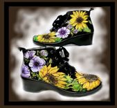 Hand Painted Shoes, Painted, Sneakers, Boots, Shoes. Any Image On Any Style Shoe 1 small