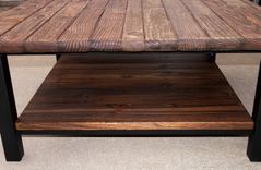 Industrial Farmhouse Coffee Table; Urban Rustic End Tables; Accent Tables 6 small