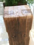 Reclaimed Beam Side Table 4 small