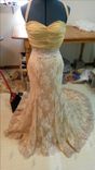 Elegant Beige Evening Gown 1 small