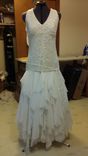 Stunning Lace And Chiffon Boho Wedding Dress 1 small