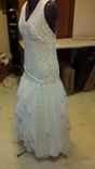 Stunning Lace And Chiffon Boho Wedding Dress 4 small