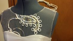 Open Backed Lace Wedding Gown 2 small
