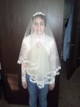 Silk Drop Veil With Tiara - Princess Kate Middleton Replica 1 small