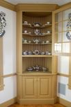 Painted Colonial-Style Corner Cabinet 4 small