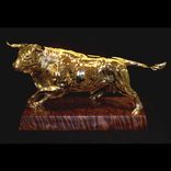 The Golden Bull, Bronze Sculpture 1 small
