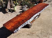 Curly Redwood Live Edge Coffee Table 2 small