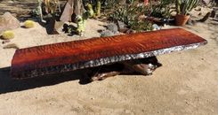Curly Redwood Live Edge Coffee Table 3 small