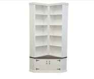 Corner Bookcase With Seat / Farmhouse / Rustic / Coastal / Cottage / Shabby Chic / Book Case 1 small
