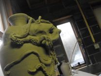 Sculpted Mermaid, Octopus, & Angel Jug 8 small