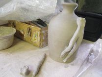 Sculpted Mermaid, Octopus, & Angel Jug 11 small