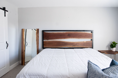 Bedroom Mirror, Large Stand Up Mirror, Live Edge Wood Frame Mirror, Floor Mirror, Rustic Mirror 5 small